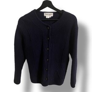 VINTAGE Franco Valeria 100% Wool Cardigan - L